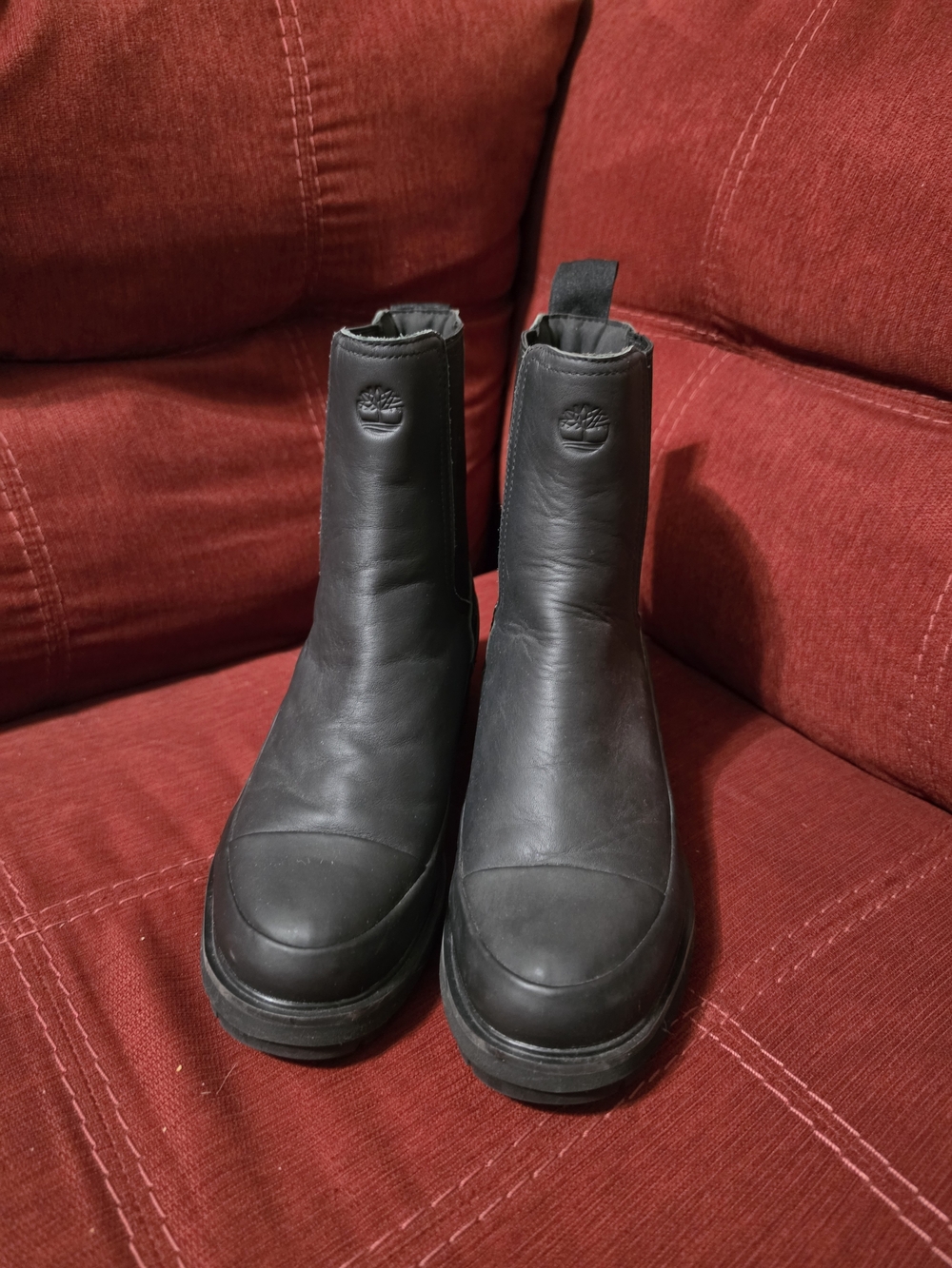 Timberland Women's Black Leather Chelsea Boots